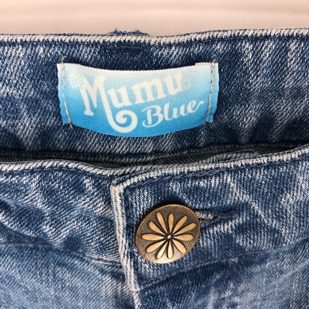 Show Me Your Mumu Miramar Jeans Womens 31 High Rise Tassel Boho Indie Stretch - Picture 9 of 13